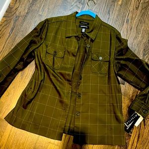 Women’s wool jacket. Size 14. NWT. Elbow patches lend a splendid touch.